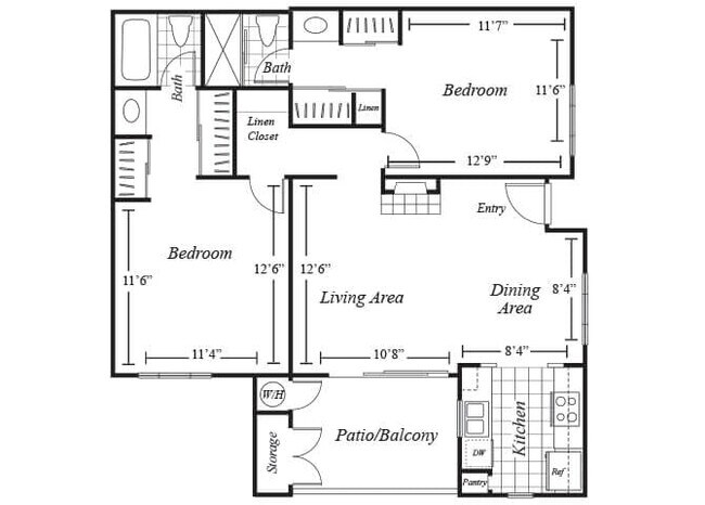 Floorplan - Westbrook Apartments