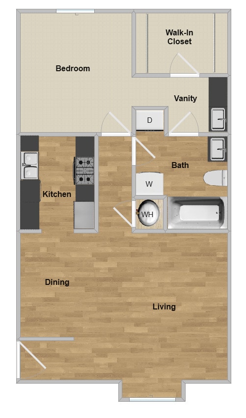 Floorplan - Point O'Woods Apartments