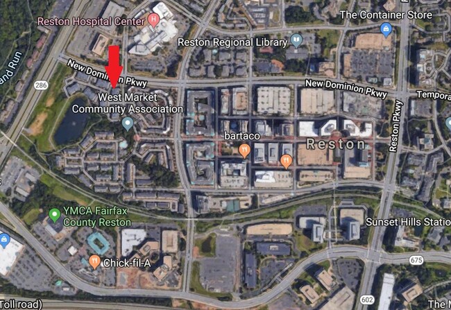 Where the unit is situated in relation to the town center - 12180 Abington Hall Pl