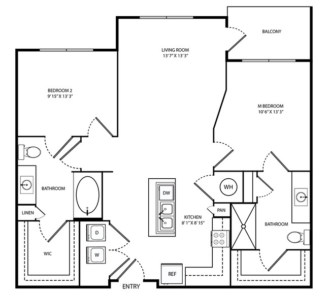 Floorplan - Moda at the Hill