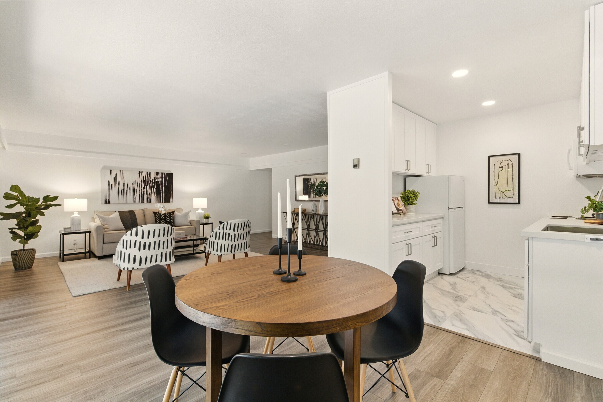 Dining room and upgraded kitchen view - 67 Brookwood Rd