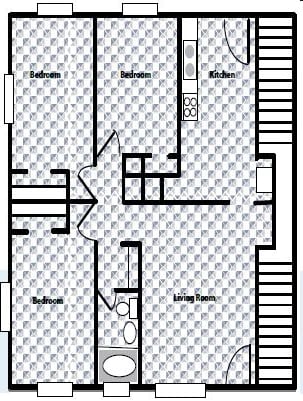 3BR/1BA - Cielo at West Midtown