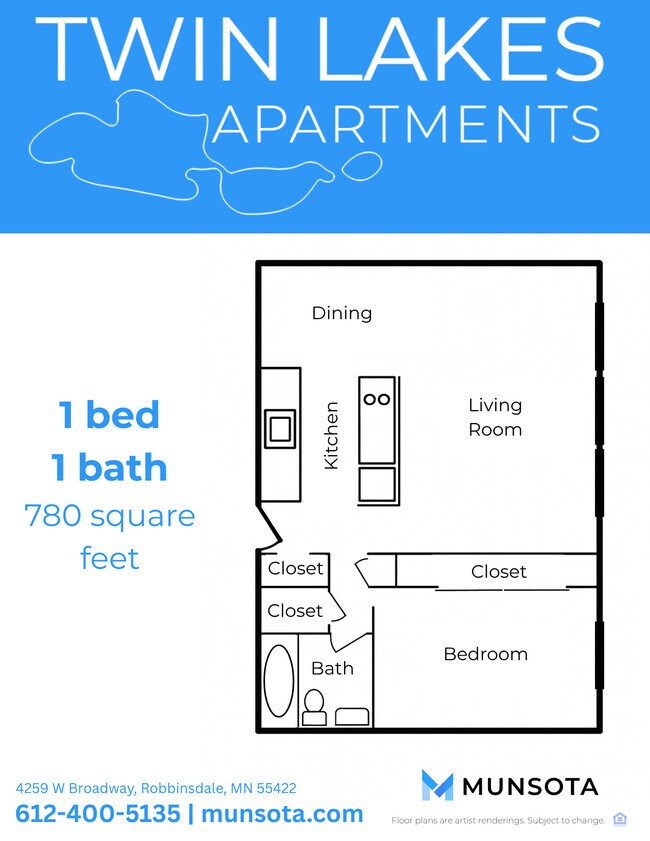 Floorplan - Twin Lakes Apartments