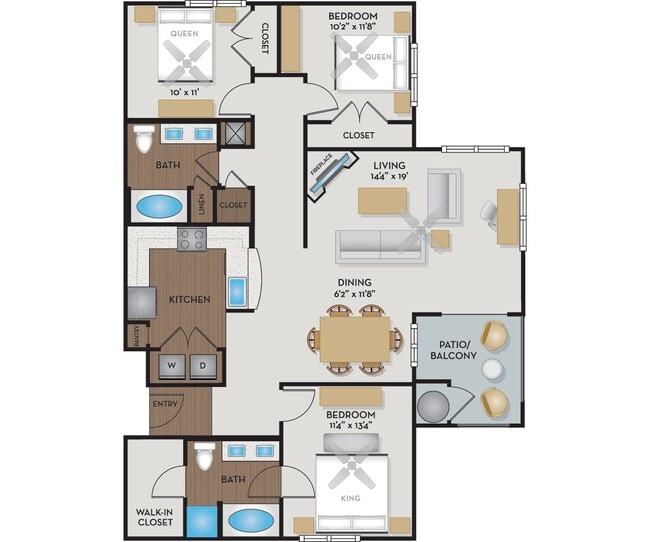 Floorplan - Settlers Ridge Apartments