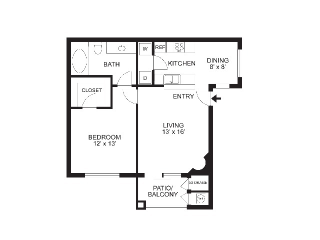 Sago | 1Bd1Ba | 741SF - The Logan at Charleston