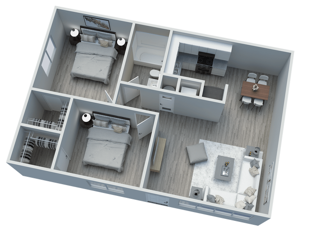Floorplan - Monte Vista Apartments