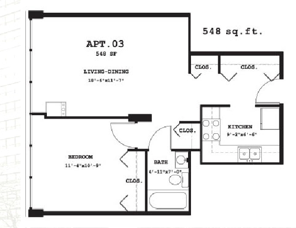 1BR/1BA - Paul G Stewart Center