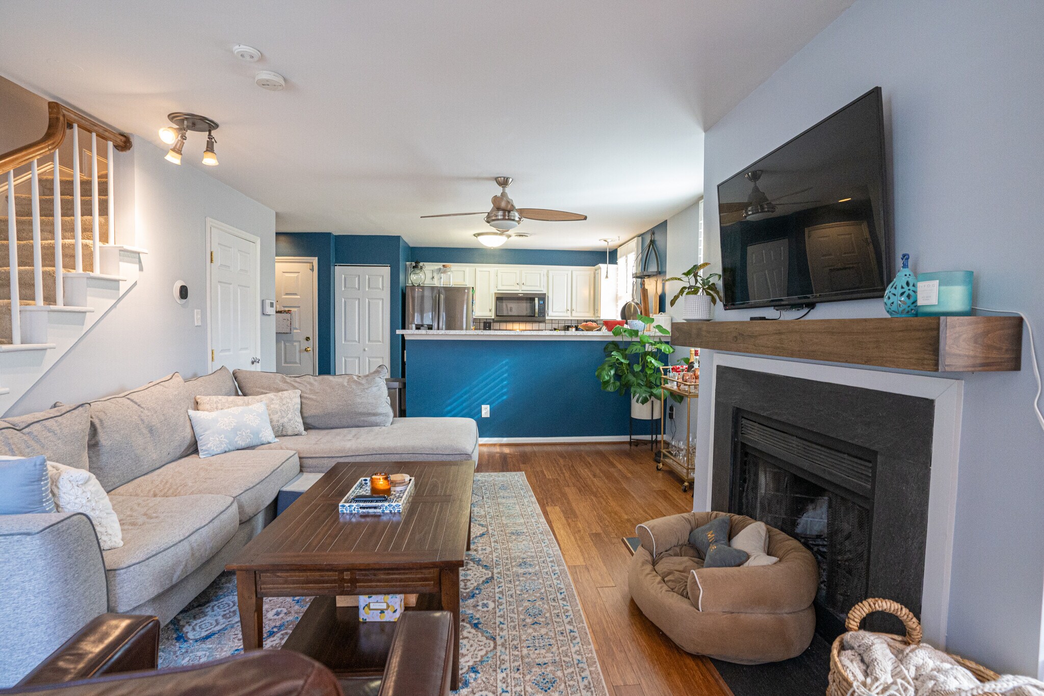 Living room/kitchen - 244 S Cedar St