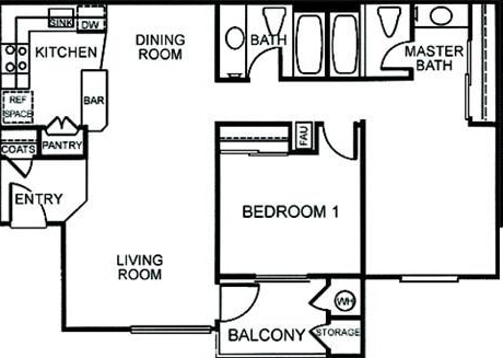 2BR/2BA - Taylor Terrace Apartments