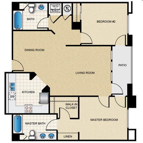 2BR/2BA - Jasmine Place