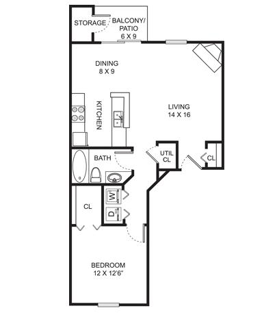 Floorplan - Perimeter Lakes Apartments