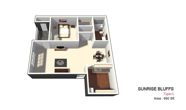 One Bed / One Bath - Sunrise Bluffs