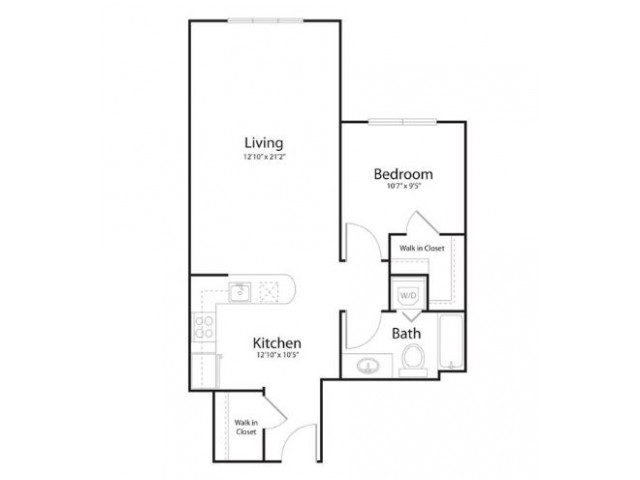 Floor plan 1t1 - Waterline