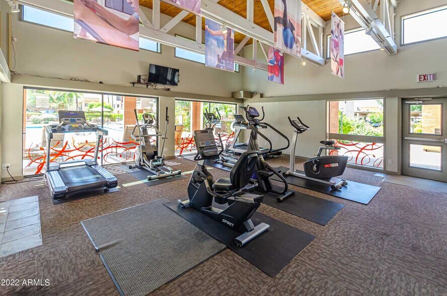 Gym with cardio equipment - 3600 N Hayden Rd