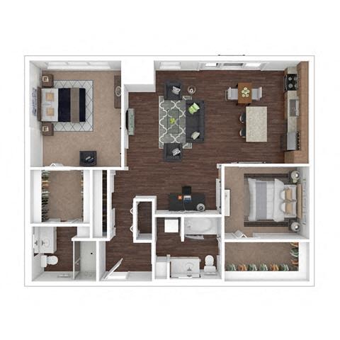 Floorplan - 2626 South Side Flats