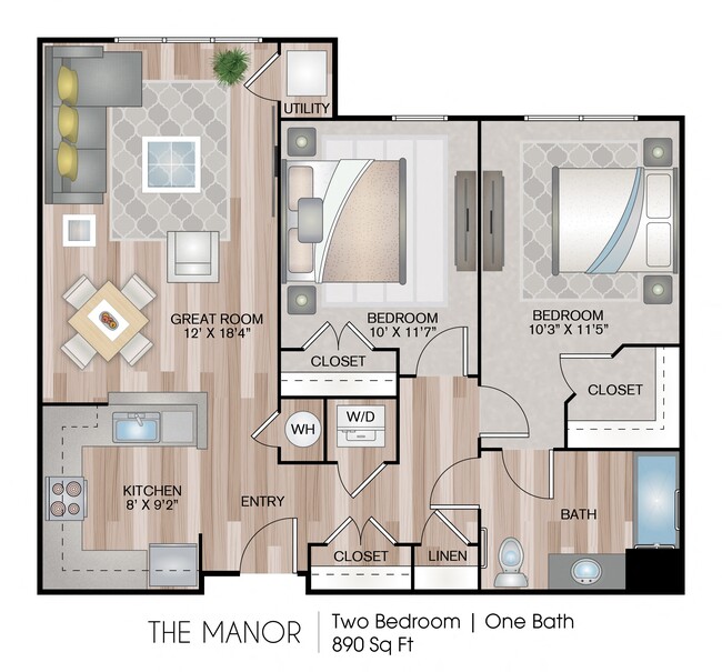 Floorplan - Victoria Park at Walkersville Senior Apartments