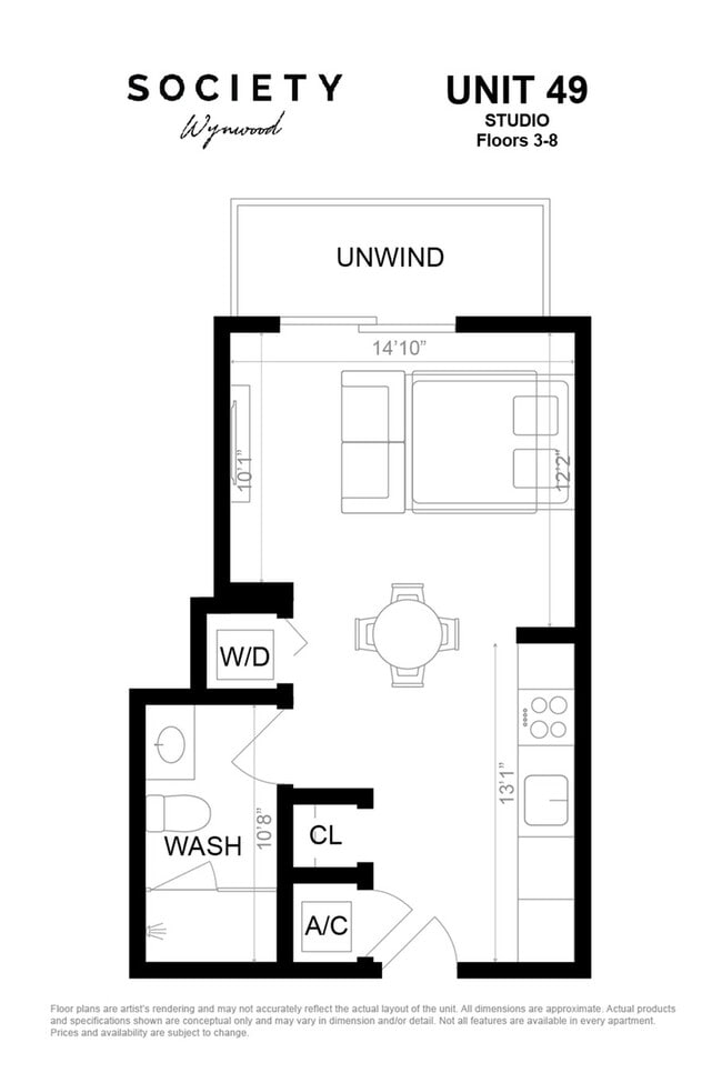 Studio - Unit 49 - Fl 3-8 - Society Wynwood