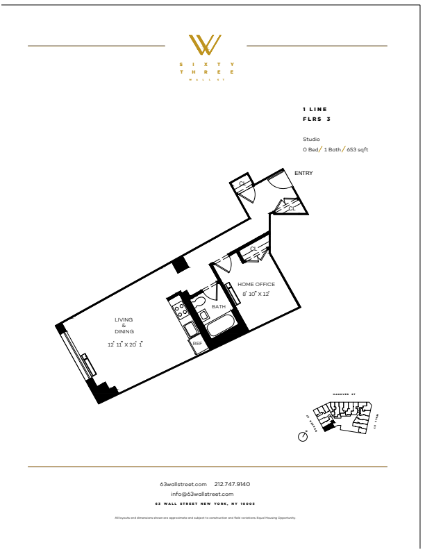 Floorplan - 63 Wall Street