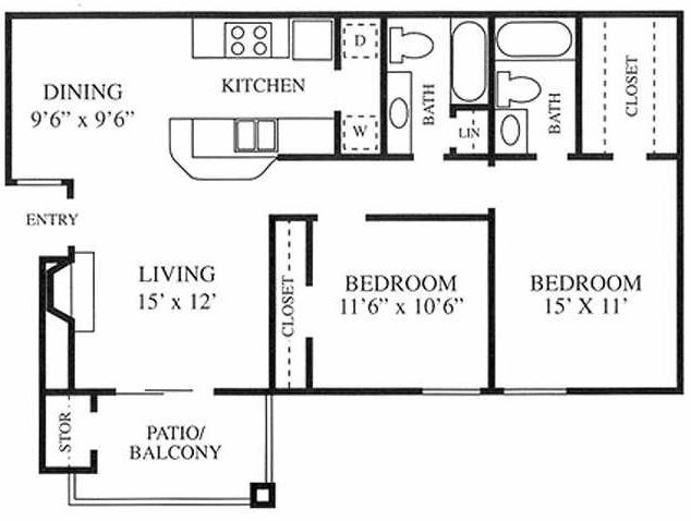 Floorplan - Park at Leblanc