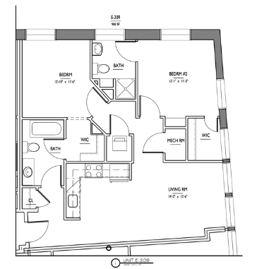 Flat Two Bedroom A - Oxford Mills