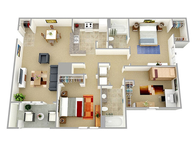 Floorplan - Crestview Apartments