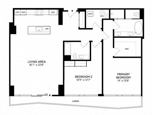 Floorplan - Lilia Waikiki
