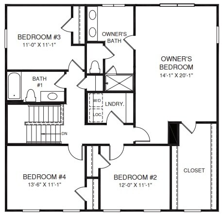 Floor Plan - Upper Level - 569 Impala Trce
