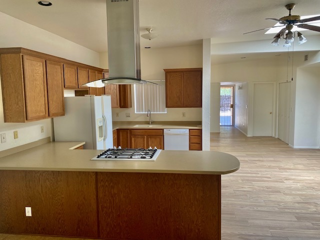 Stainless refrigerator in place - 1340 E Allen Rd