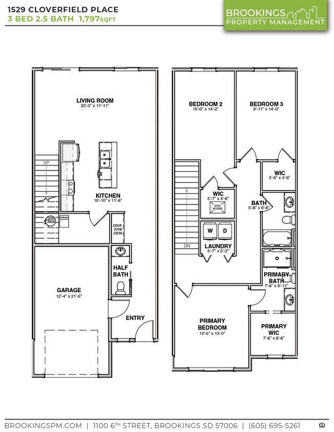 Floorplan - Cloverfield Townhomes