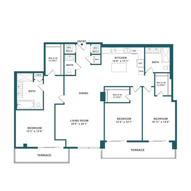 Floorplan - Mondrian Hallandale Beach Residences