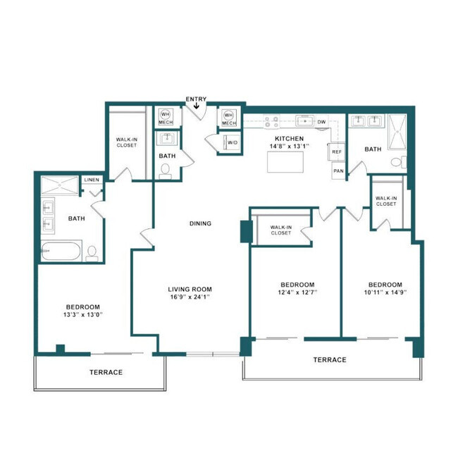 Floorplan - Slate Hallandale Beach