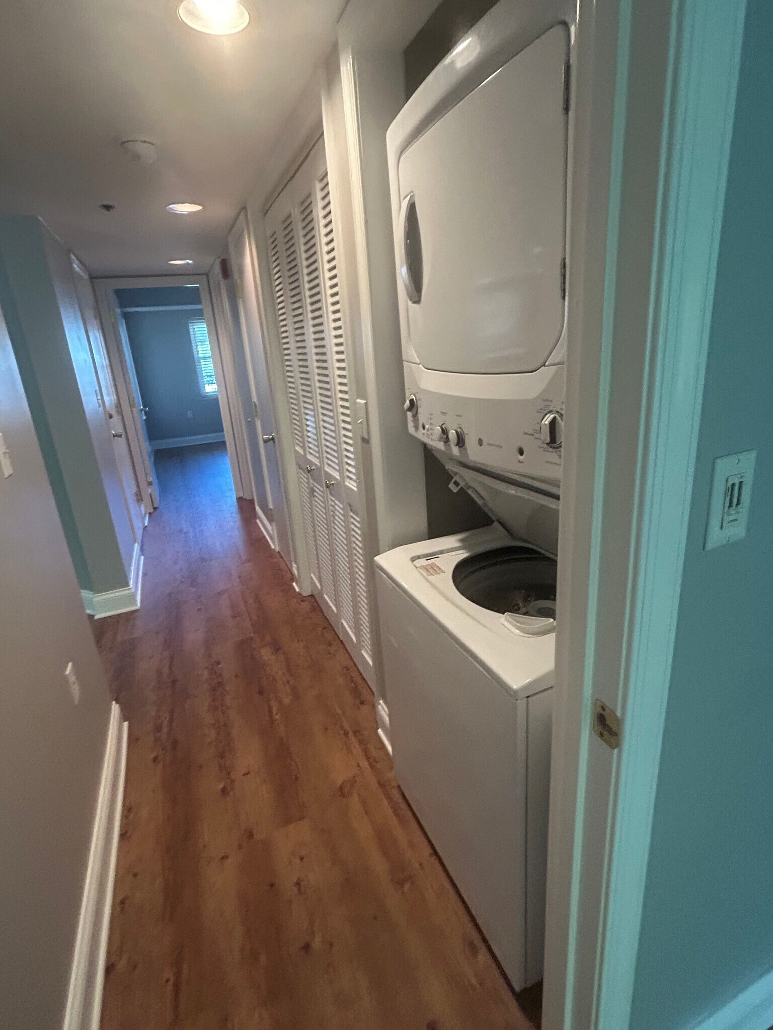 Stack washer/dryer in the hall - 210 Roaring Fork Ext