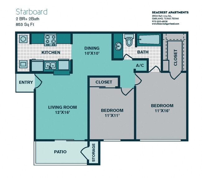Floorplan - Seacrest Apartments