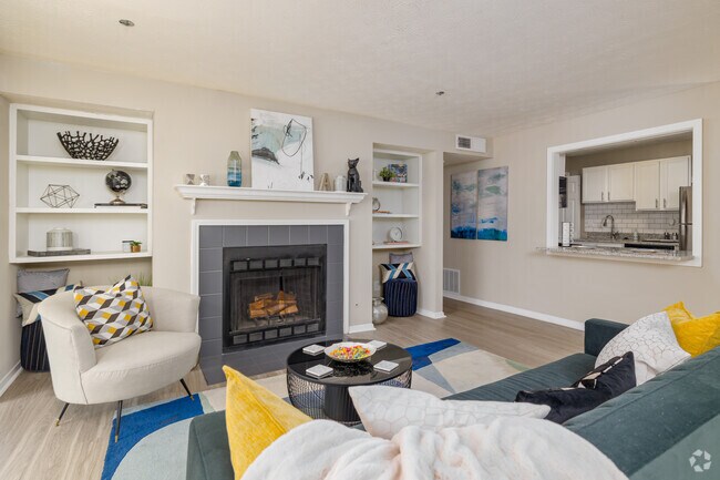 2BR, 2BA - 1,268SF - Living Room - Summit Pointe