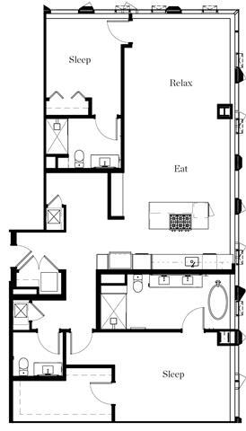 Floorplan - The Residences at Rainier Square