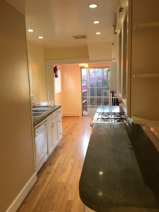 Galley kitchen facing back deck - 1708 Upperton Ave