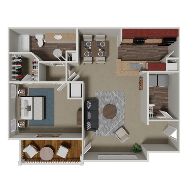 Floorplan - Crestmark Apartment Homes