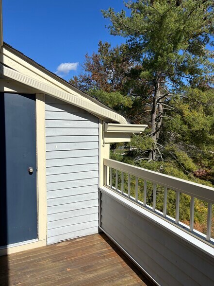 The balcony and storage room - 201 Salem Ct