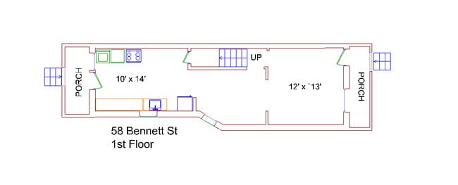 First floor - 58 E Bennett St