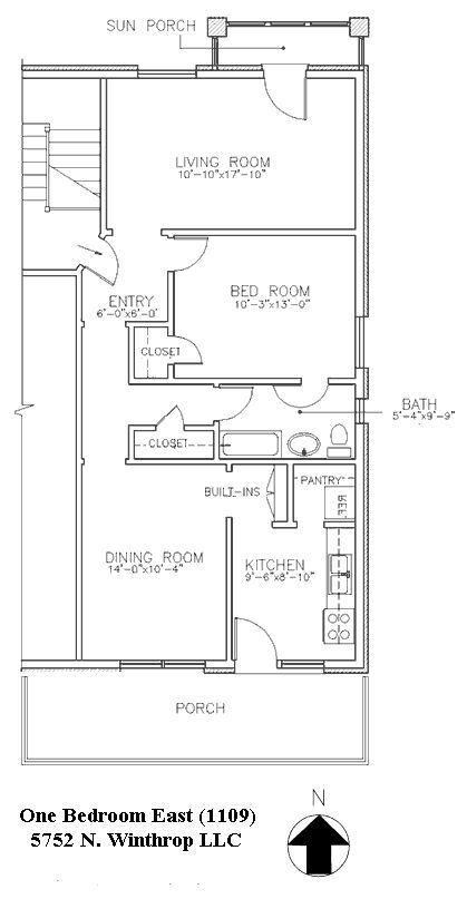 Floorplan - 5752 N Winthrop
