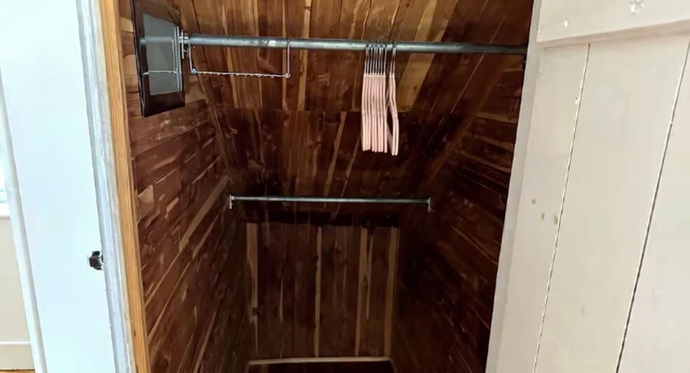 Deep cedar closet - 167 Wilson St