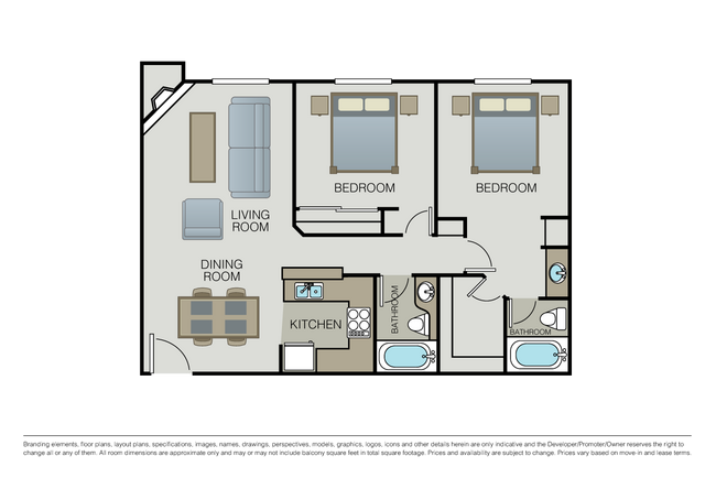 Floorplan - Essex Properties at Miracle Mile