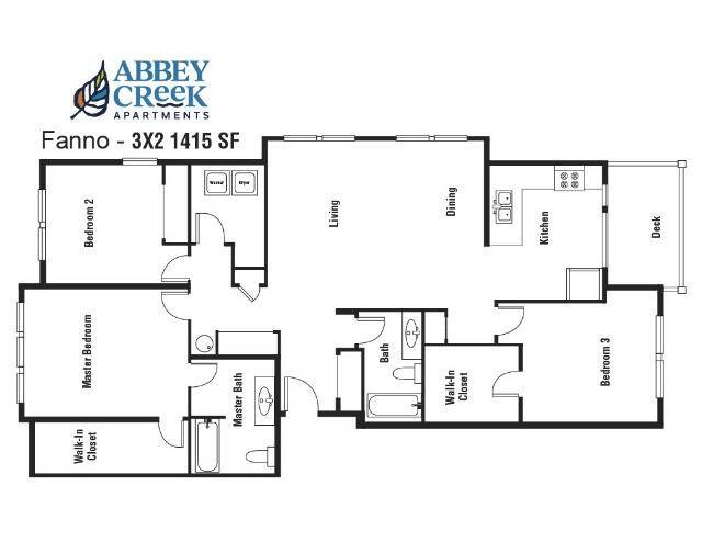 Floorplan - Abbey Creek Apartment Homes