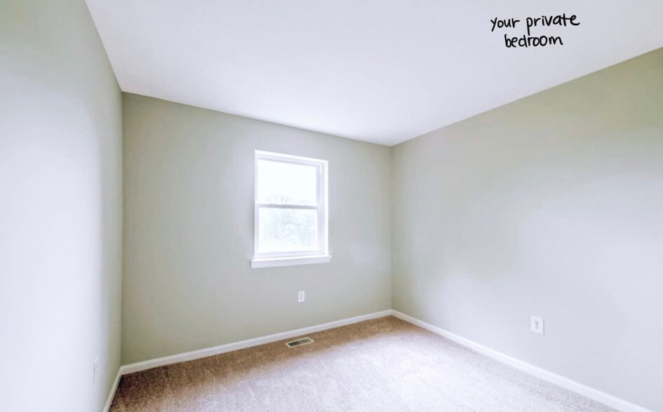 Another view of the bedroom which receives a ton of natural light! Faces the backyard, field view! - 4767 Kandel Ct