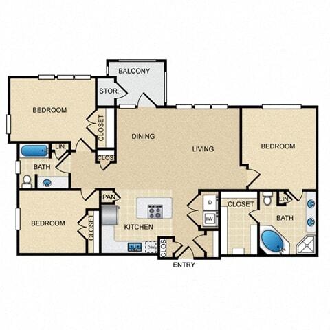 Floorplan - Ovation at Lewisville Apartment Homes