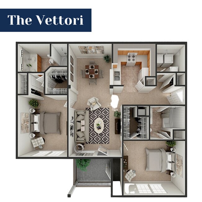 Floorplan - Beaumont Farms Apartments