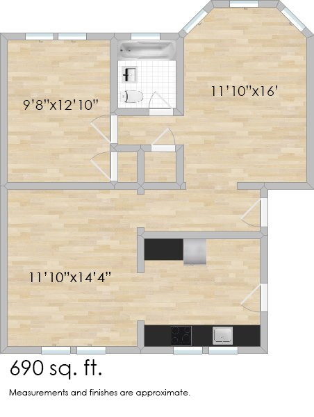 Floorplan - 814-820 S. Austin Blvd.