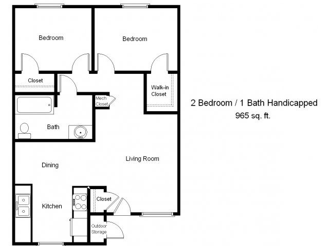 2BR/1BA - Sea Mist Townhomes