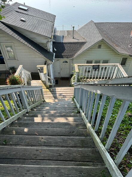 Steps down to apartment. - 193 Woodbine Ave