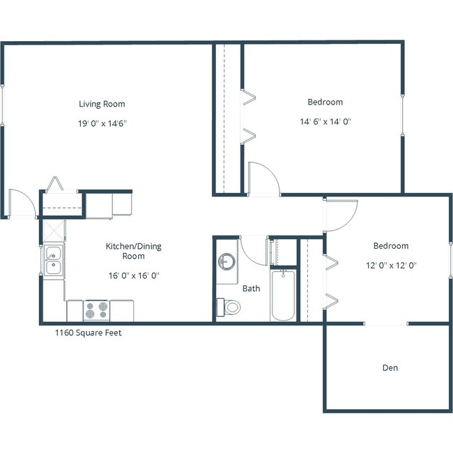 Floorplan - Highland Meadows Apartment Community